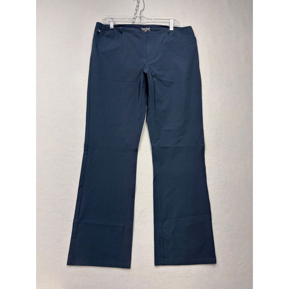 Polo Jeans Co Ralph Lauren Pants Womens 14 Blue Stretch Y2K Flat Front Trousers